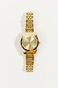 Stainless Steel Link Round Face Watch Detail 3 - Altar'd State