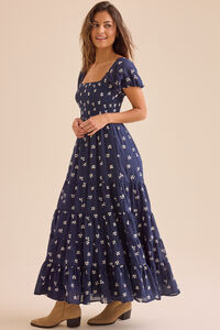 Oaklynn Embroidered Maxi Dress Detail 4 - Altar'd State