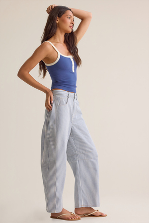Caven High Rise Barrel Pants - Altar'd State - 