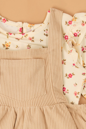 Gemma Corduroy Jumper and Floral Top Set - Altar'd State