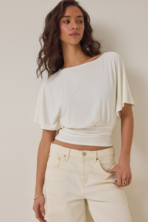 Mina Boatneck Fitted Top - Altar'd State - 