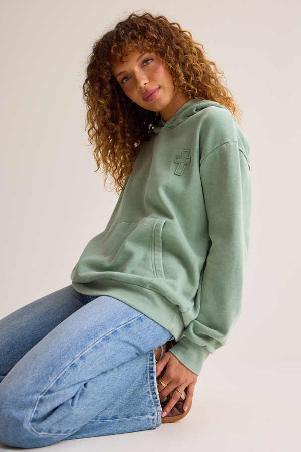 Saved By Grace Hoodie Detail 5 - Altar'd State