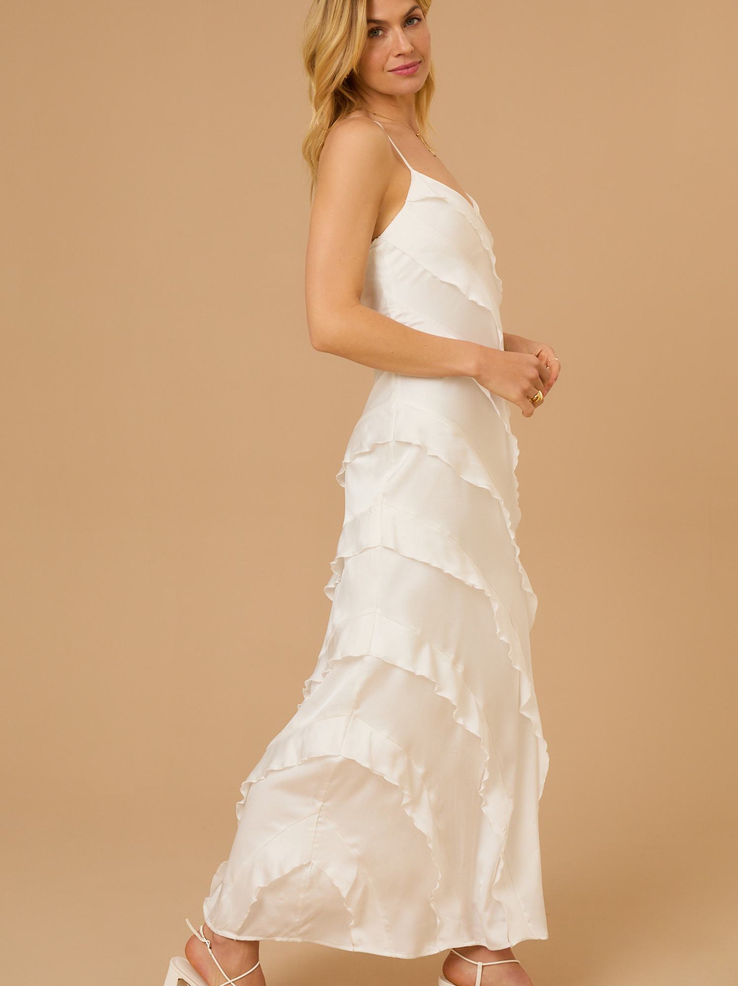 Addison Maxi Dress in White | Altar'd State
