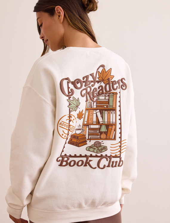 Cozy Readers Book Club Sweatshirt Detail 6 - Altar'd State