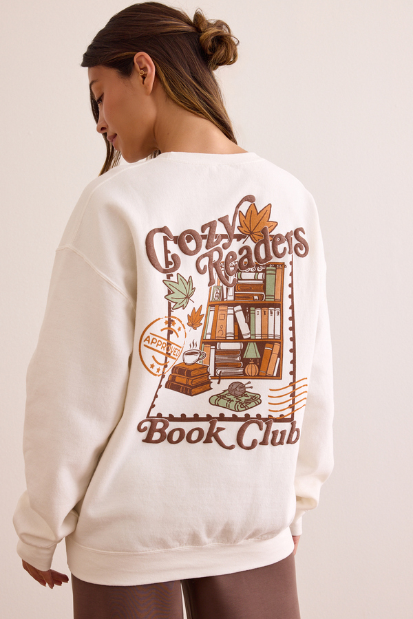Cozy Readers Book Club Sweatshirt Detail 6 - Altar'd State