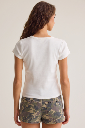 New York Plaid Baby Tee - Altar'd State