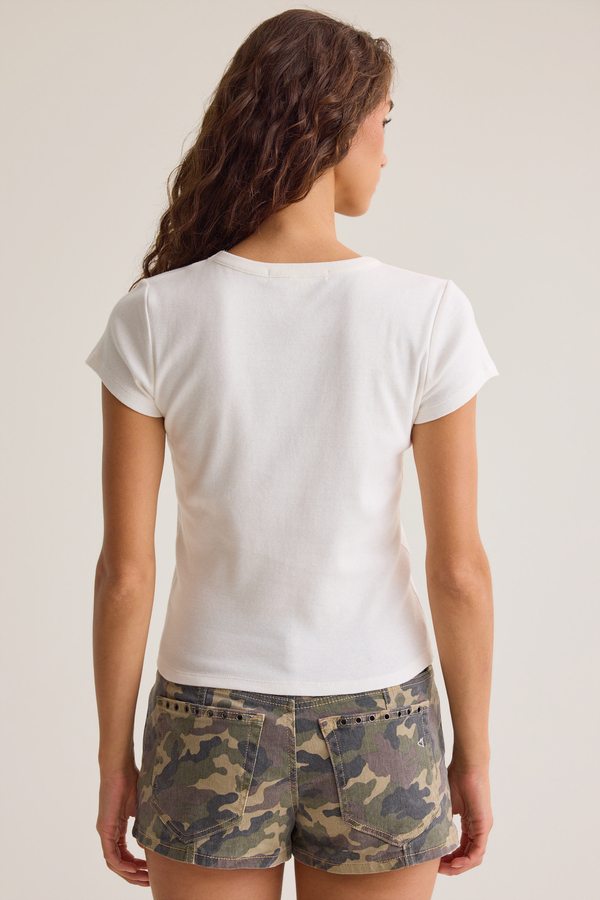 New York Plaid Baby Tee Detail 7 - Altar'd State
