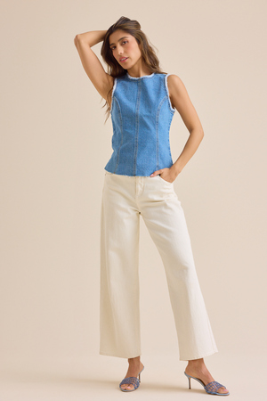 Jolene Denim Top - Altar'd State - 