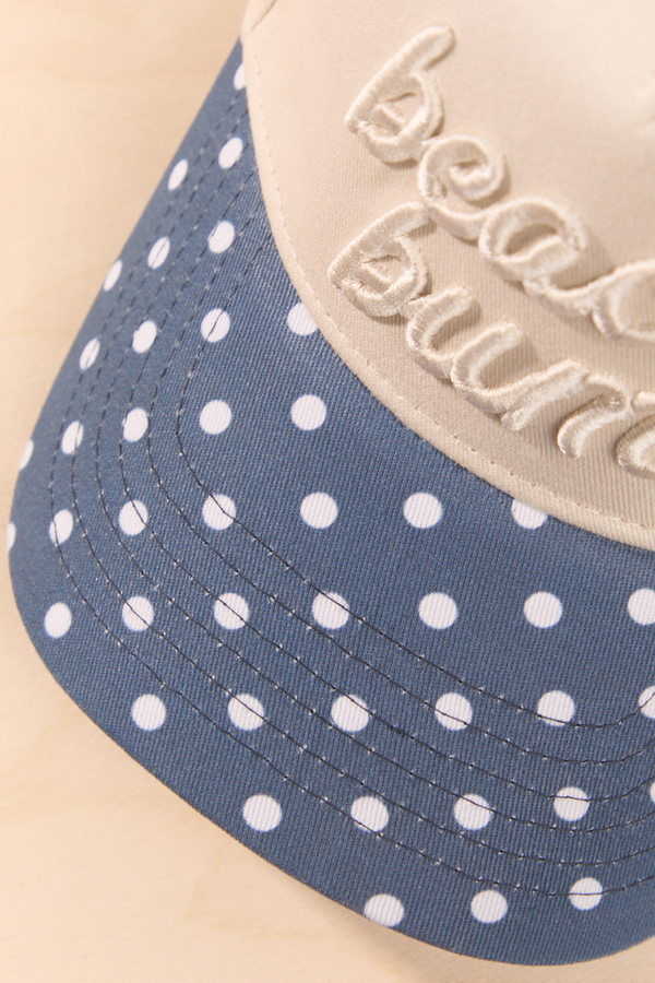 Beach Bum Polka Dot Trucker Hat Detail 2 - Altar'd State