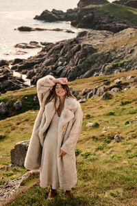 August Faux Fur Coat Detail 3 - Altar'd State
