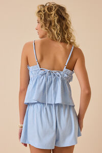 Chloe Striped Tie Front Tank Detail 4 - Altar'd State