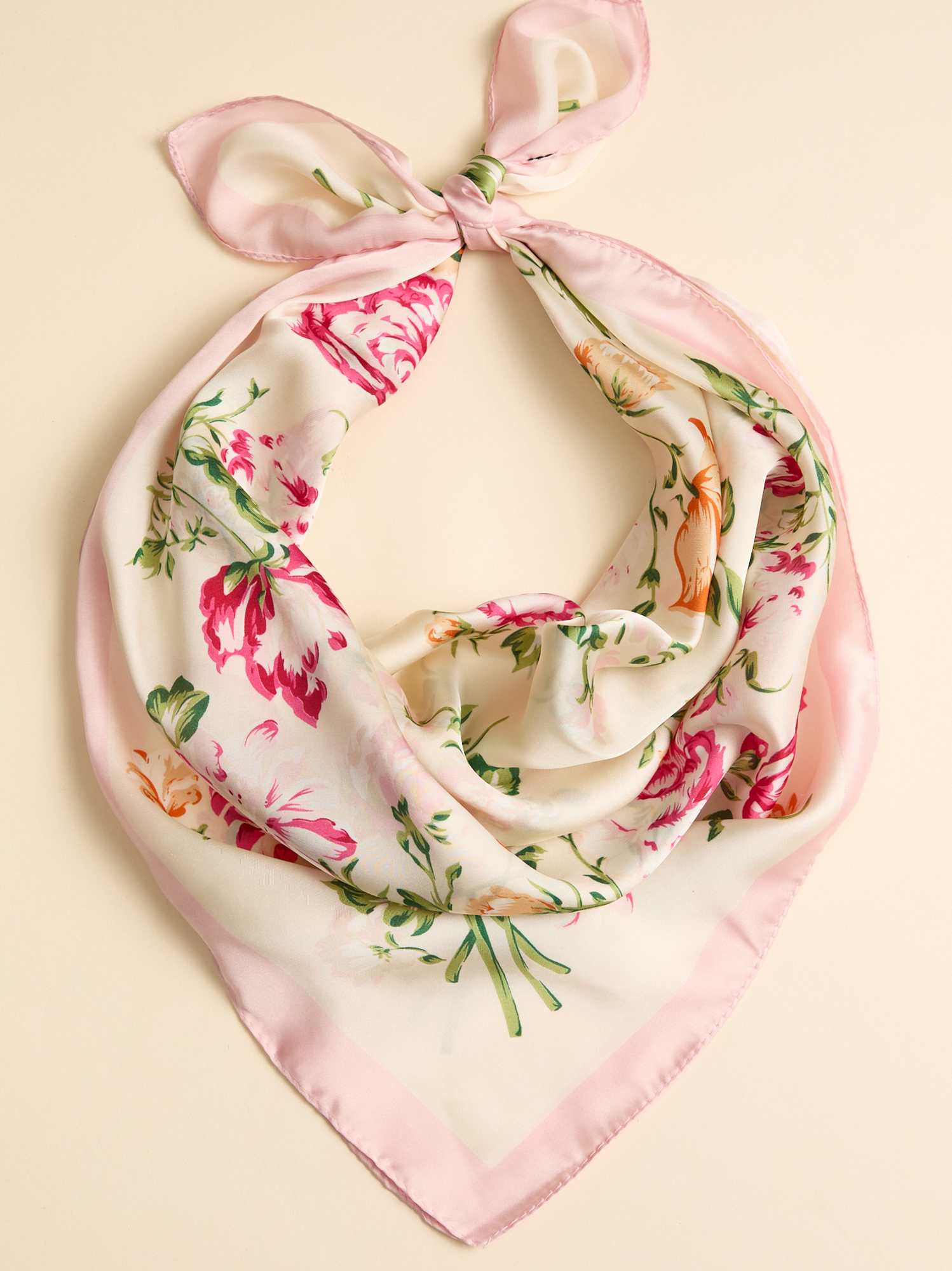 Petal Silk Scarf in Pink Multi | Altar'd State