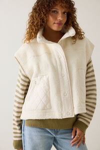 Kaia Sherpa Vest Detail 4 - Altar'd State