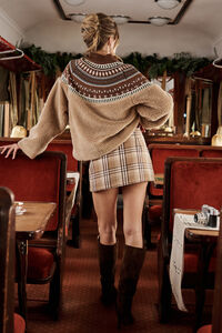 Eli Knit Sherpa Quarter Zip Detail 6 - Altar'd State