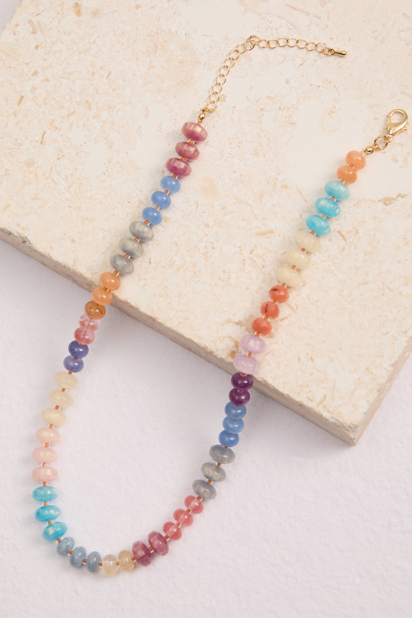 Ember Multi Colored Beaded Choker Detail 3 - Altar'd State
