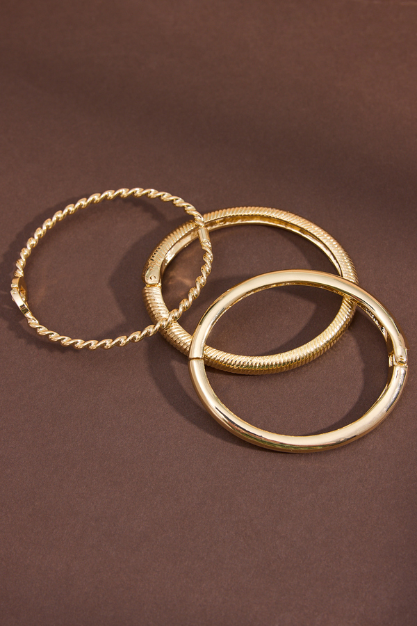 Twist Bangle Multi Pack in Gold | Altar'd State