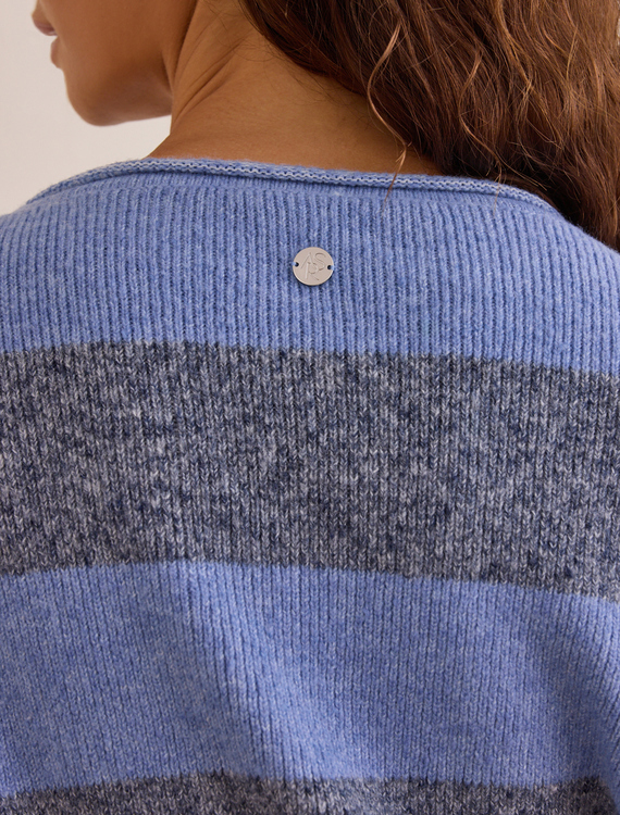 End Zone Striped Sweater Detail 5 - Altar'd State