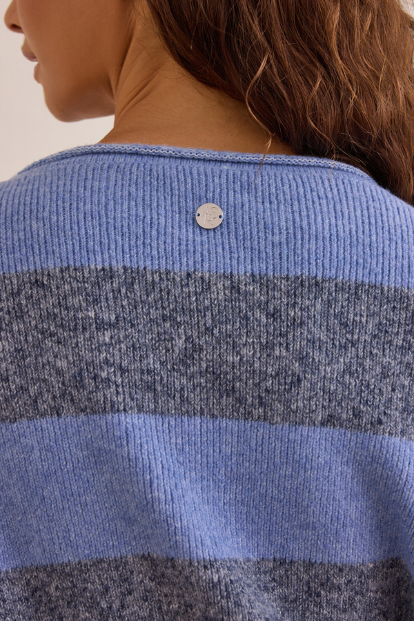 End Zone Striped Sweater Detail 5 - Altar'd State