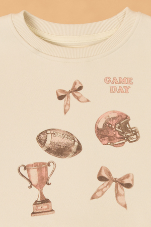 Gia Gameday Bow Sweatshirt - Altar'd State - 