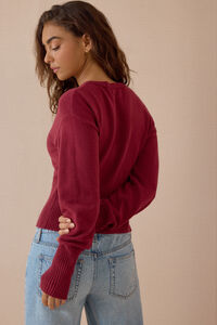 Larkin Button Up Cardigan Detail 5 - Altar'd State