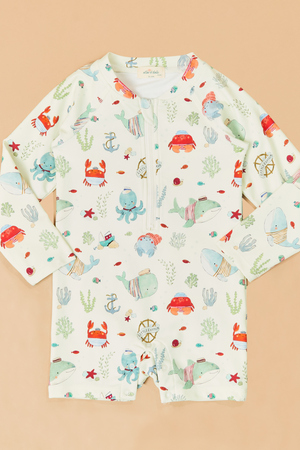 Sailor Sea Romper Swimsuit - Altar'd State - 