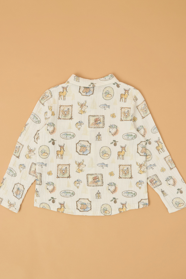 Woodie Woven Button Up Detail 3 - Altar'd State