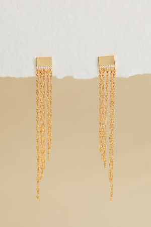 Square Post Chain Dangle Earring - Altar'd State - 