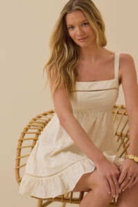 strapless open back dress Odette Satin Mini Dress