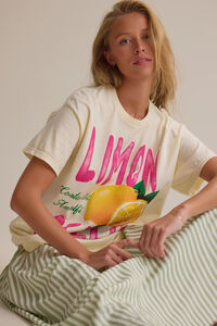 Limoncello Oversized Tee Detail 3 - Altar'd State