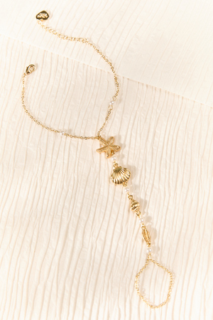 Shell Starfish Hand Chain - Altar'd State - 