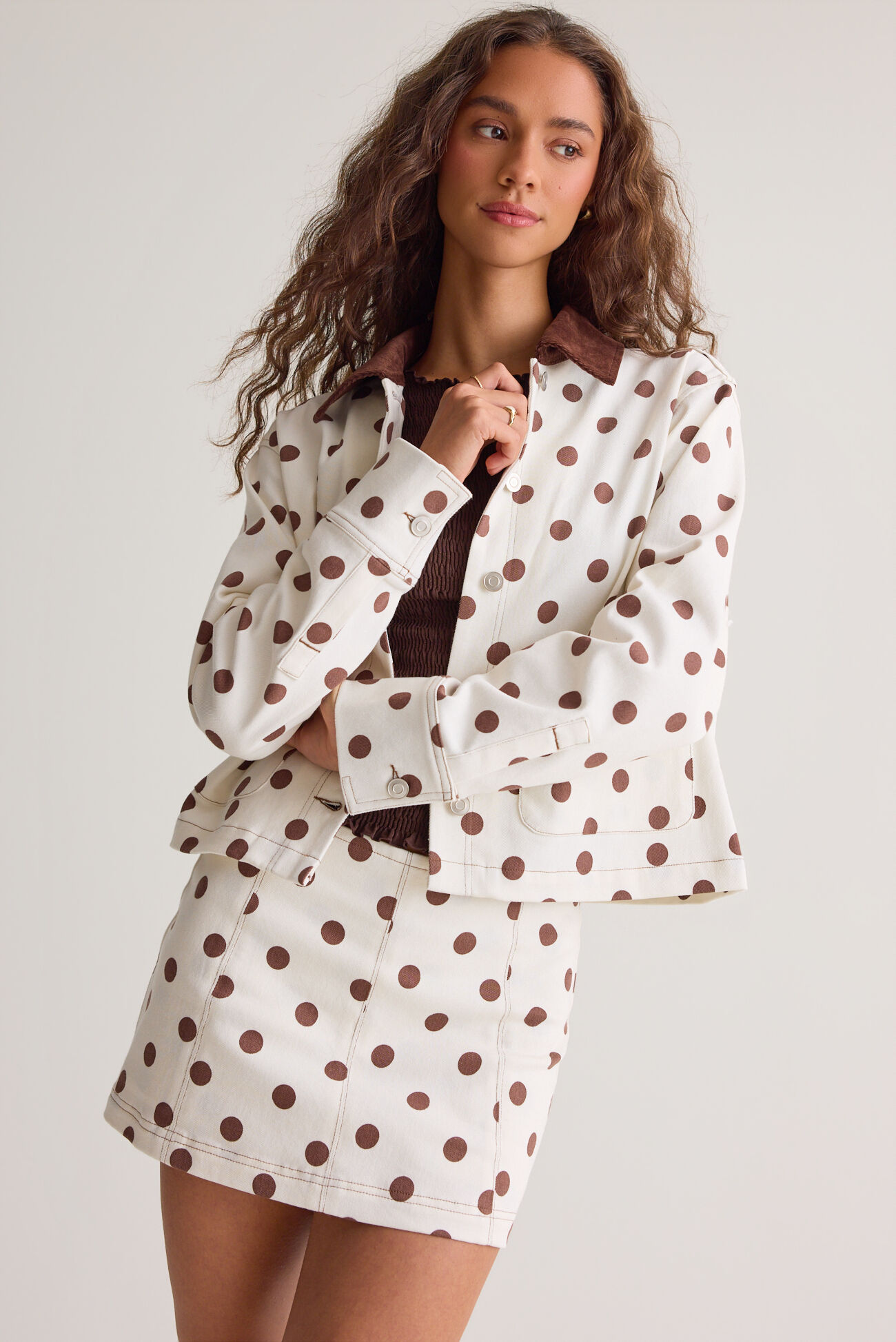 Kaeleigh Polka Dot Jacket