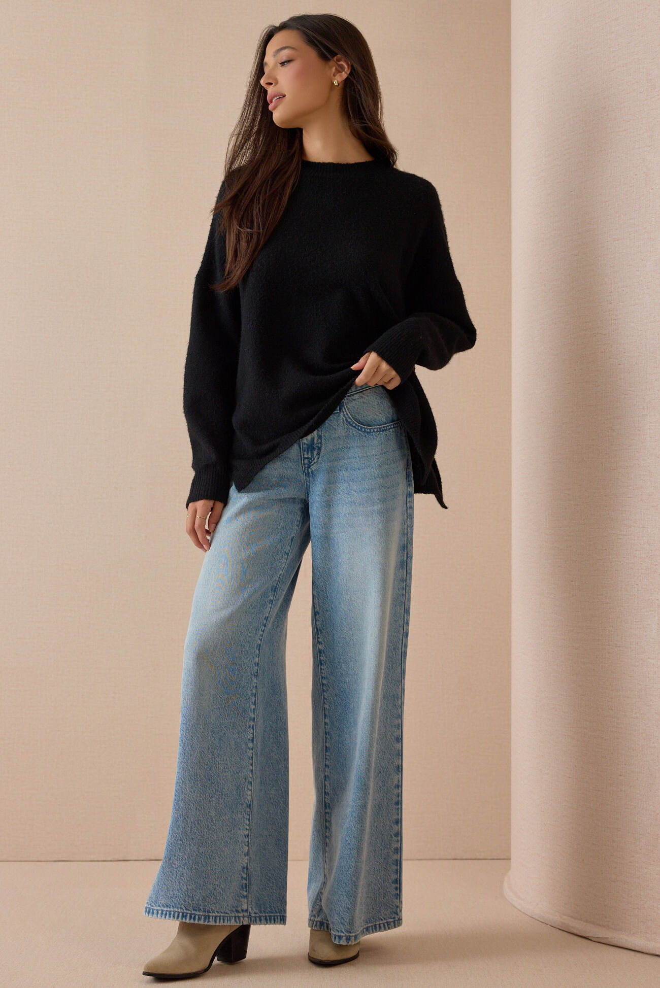 Leia Oversized Tunic Sweater