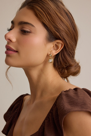 Savanna Square Dangle Earring - Altar'd State - 