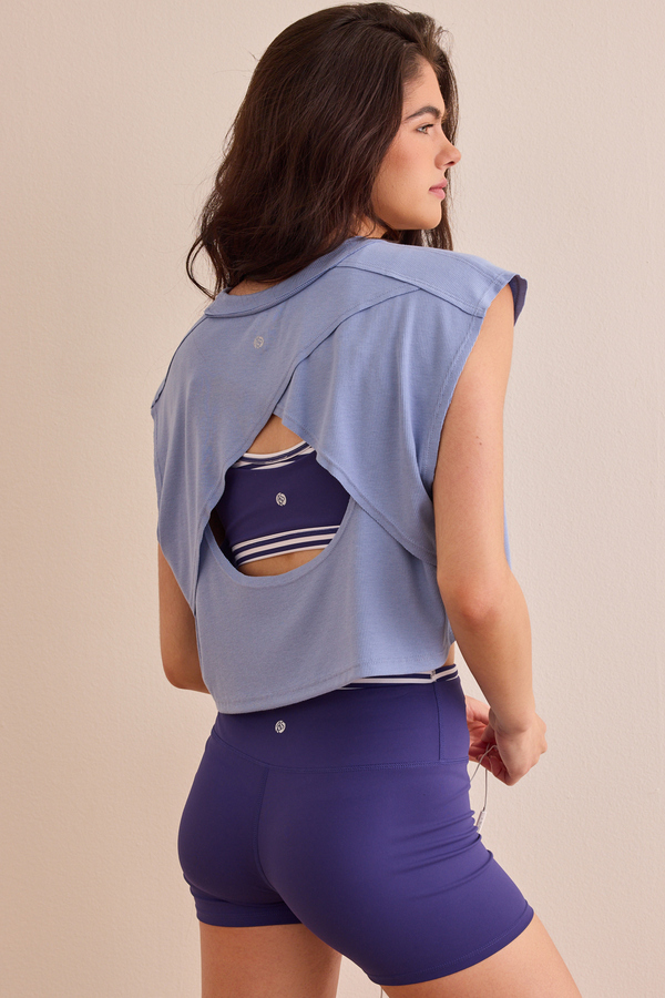 Power Play Flowy Tee Detail 2 - Altar'd State