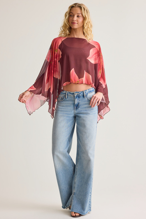 Brielle Floral Poncho - Altar'd State - 