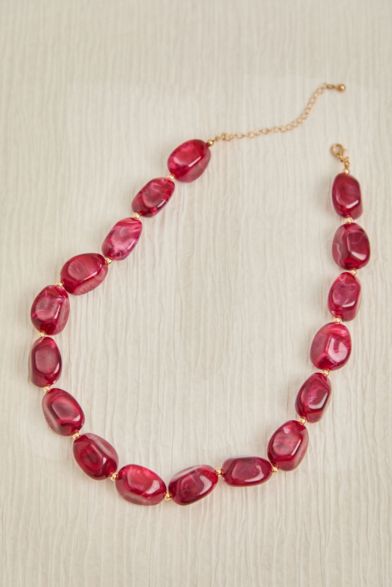 Wine Stone Statement Necklace