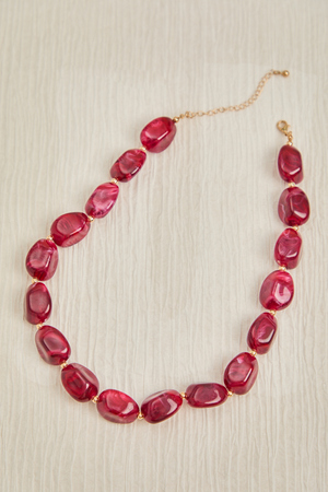 Wine Stone Statement Necklace - Altar'd State - 