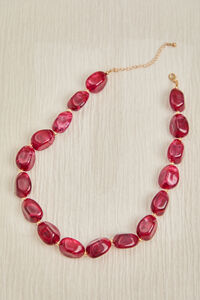 Wine Stone Statement Necklace - Altar'd State