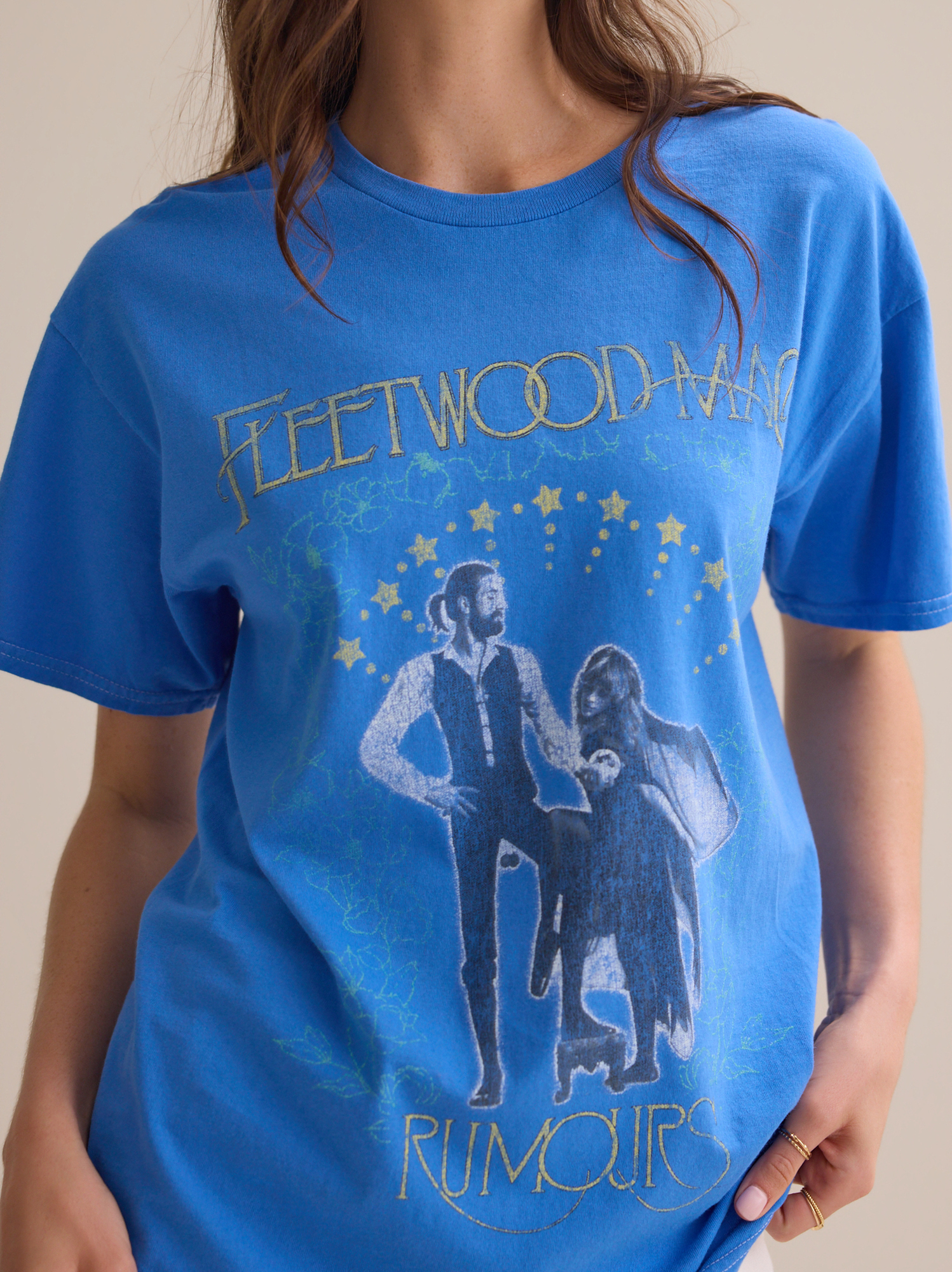 Fleetwood Rumors Oversized Tee in Blue | Altar'd State