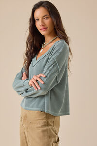 Layne Ribbed Top Detail 4 - Altar'd State
