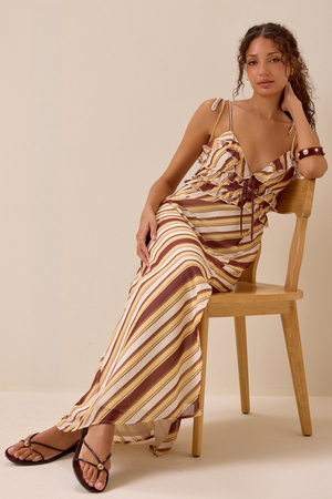 Tessa Ruffled Maxi Dress - Altar'd State - 