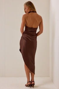 Gaia Satin Maxi Dress Detail 6 - Altar'd State
