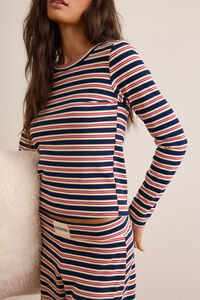 Classic Coast Stripe Long Sleeve Tee Detail 4 - Altar'd State