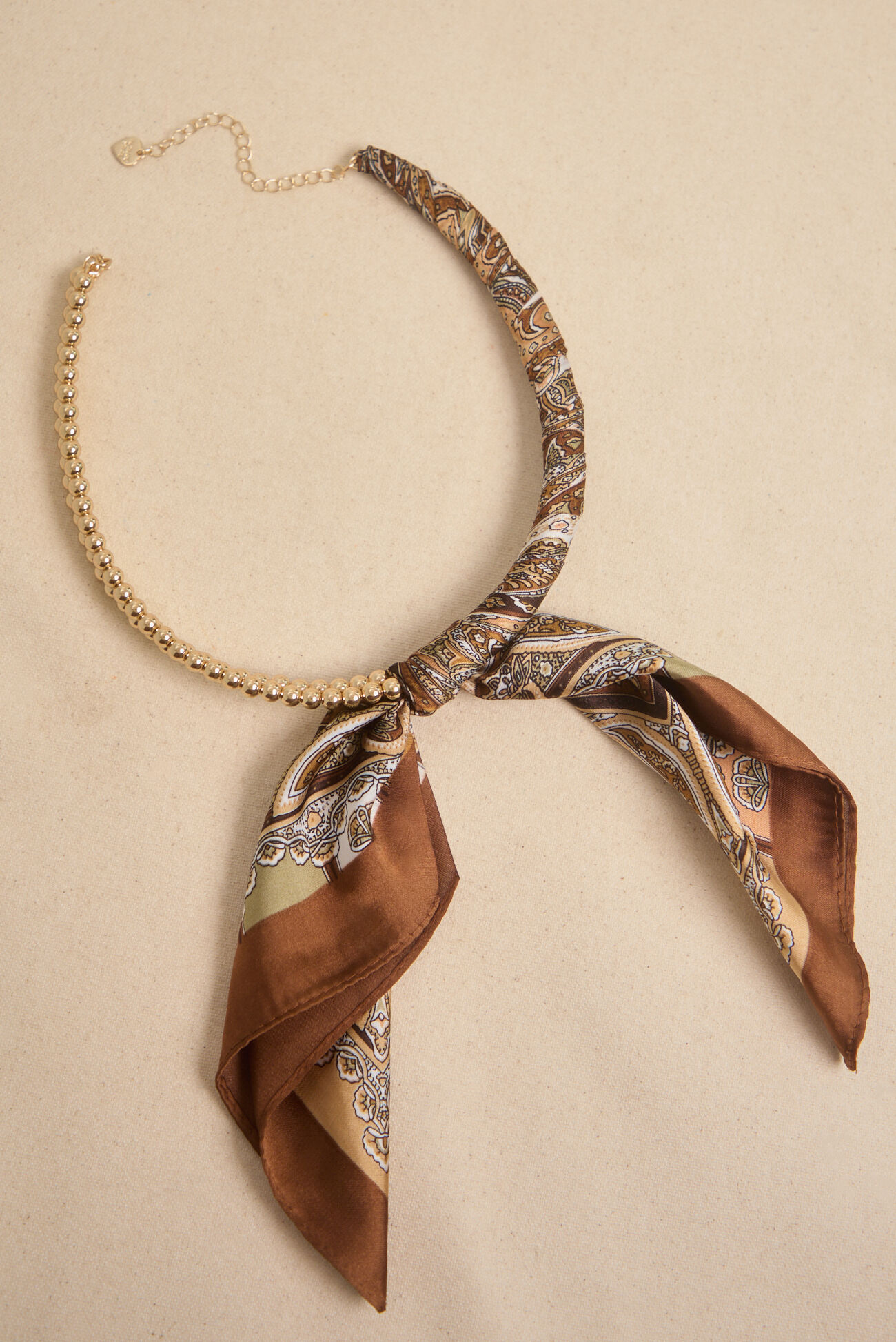 Fiona Scarf-Wrapped Necklace
