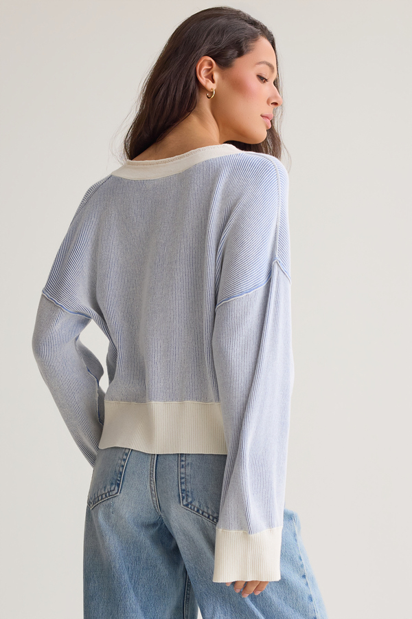 Jaci V Neck Sweater Detail 5 - Altar'd State