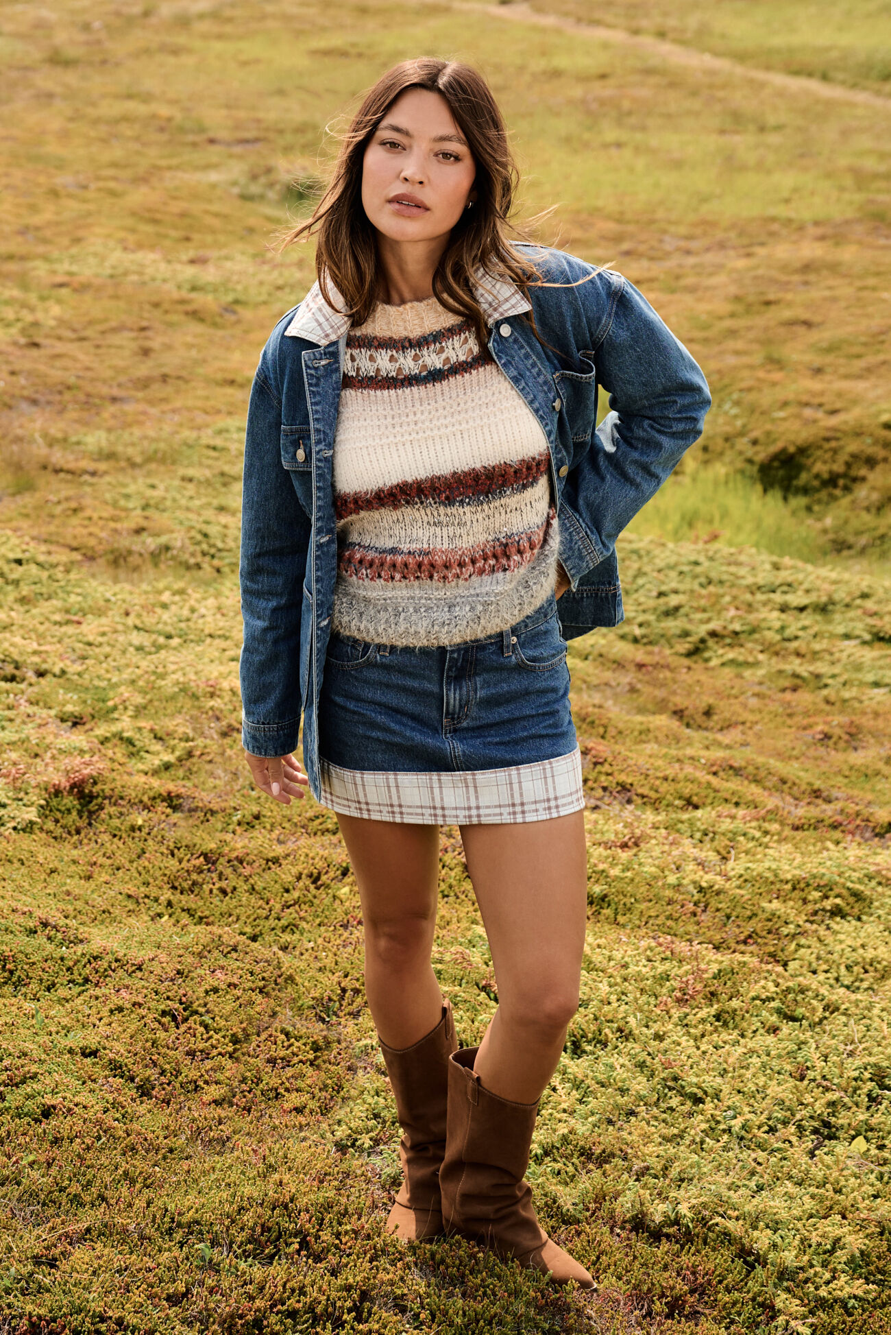 Ainsley Denim Mini Skirt