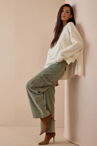 Leia Oversized Tunic Sweater Detail 2 - Altar'd State