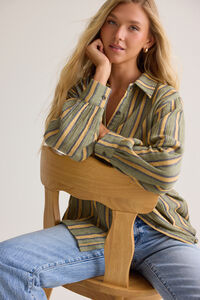 Vienna Striped Button Down Top - Altar'd State