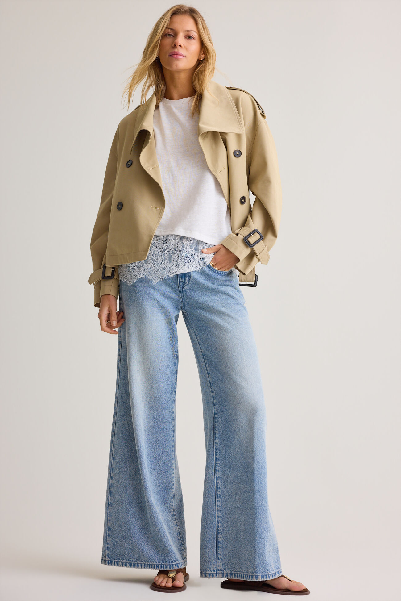 Elowen Cropped Trench Jacket