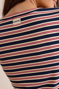 Classic Coast Stripe Long Sleeve Tee Detail 7 - Altar'd State